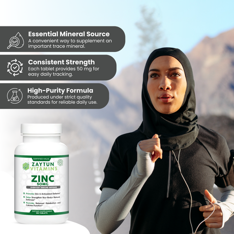 Halal Zinc 50mg Tablets