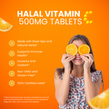 Halal Vitamin C 500mg Tablets