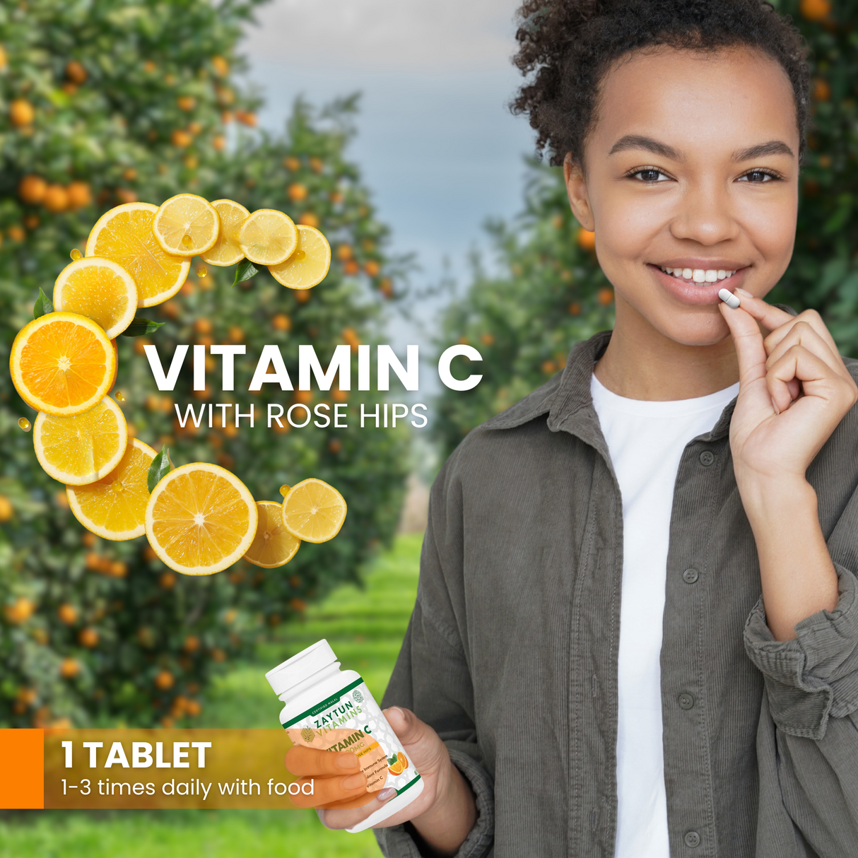 Halal Vitamin C 500mg Tablets